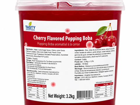 “Tasty” Cherry Popping Boba