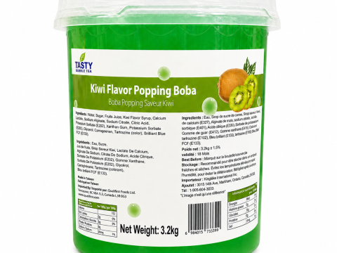 “Tasty” Kiwi Popping Boba