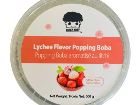 “Boba Boy” Lychee Popping Boba