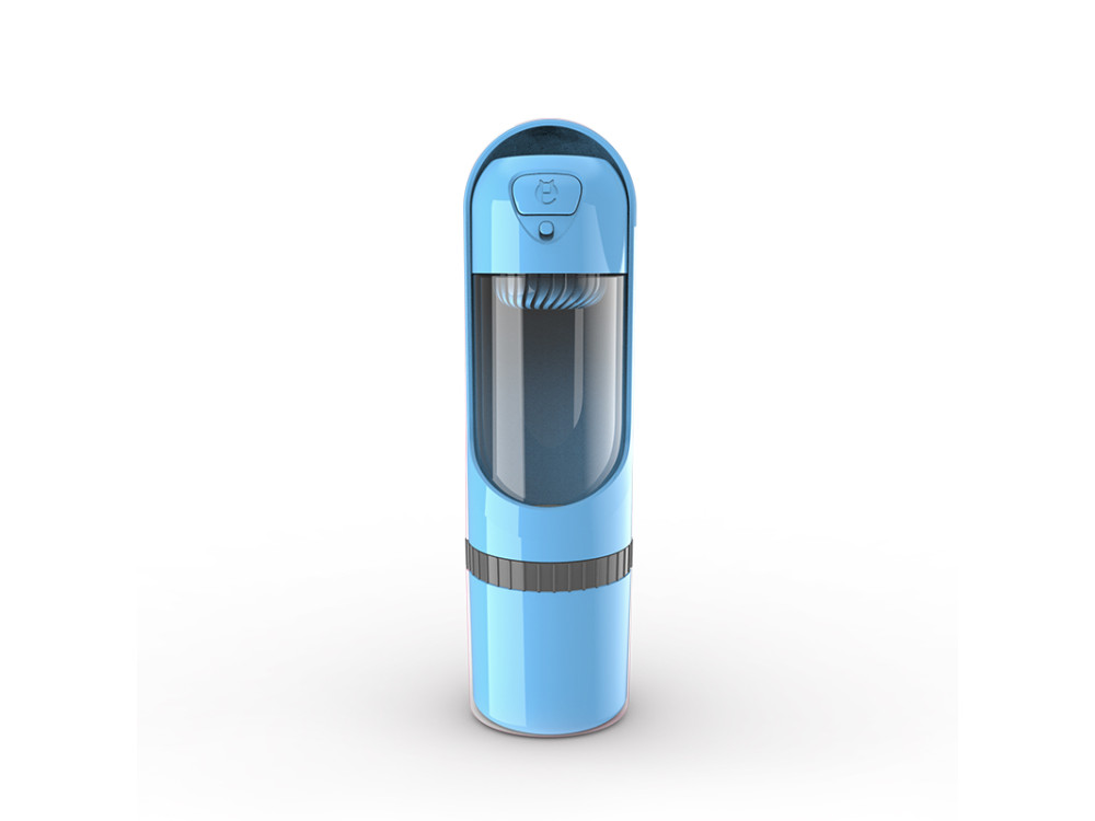 Travel Pet Water Bottle with Food Cap